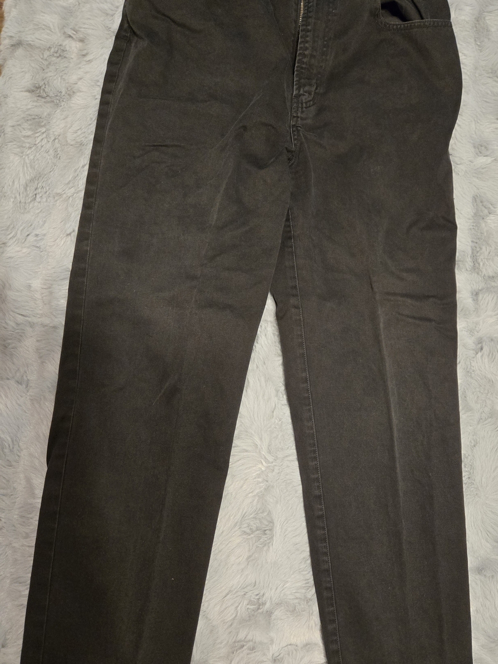 Vintage 90s Calvin Klein High Waisted Black Straight Leg Jeans Size 12